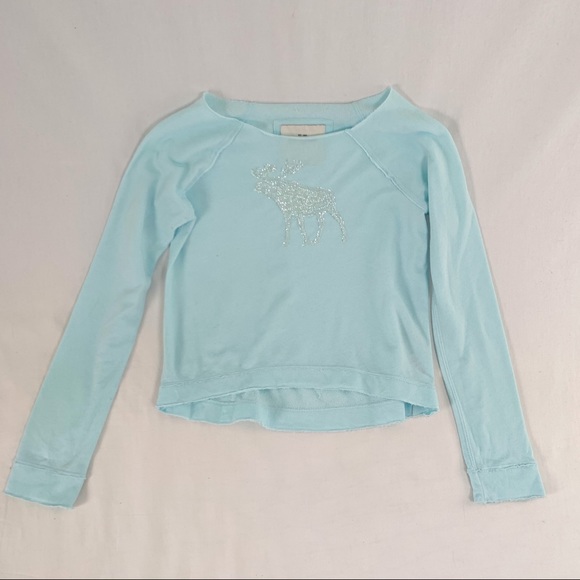 Abercrombie crew neck with sequin moose - Picture 2 of 4